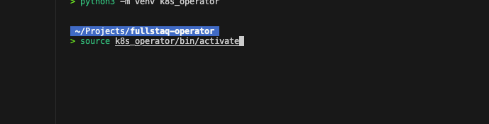 venv activation