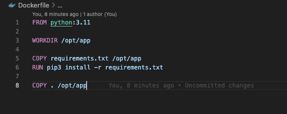 Create Dockerfile