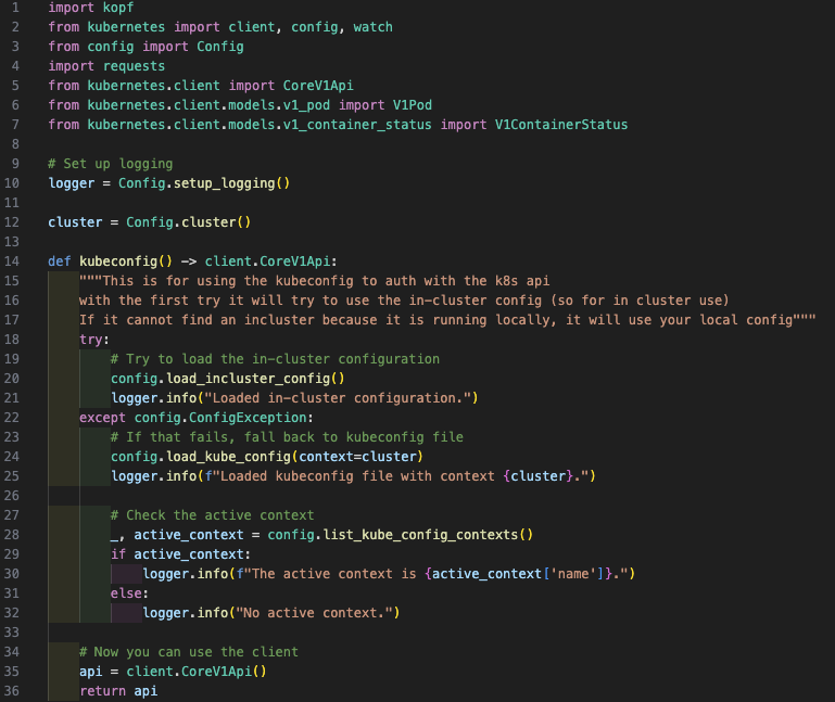 Config main script