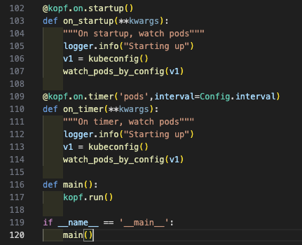 Startup tasks