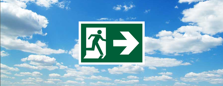 sky exit sign